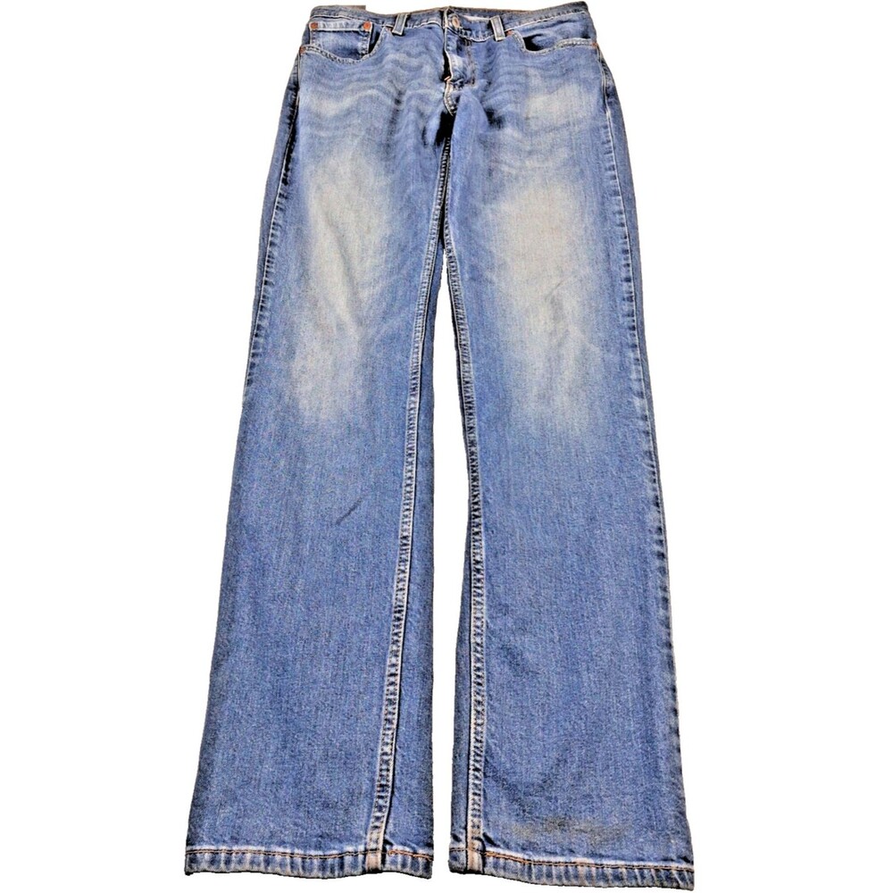 Levis 511 Slim Fit Jeans Men's 34x32 Light Wash Stretch Denim